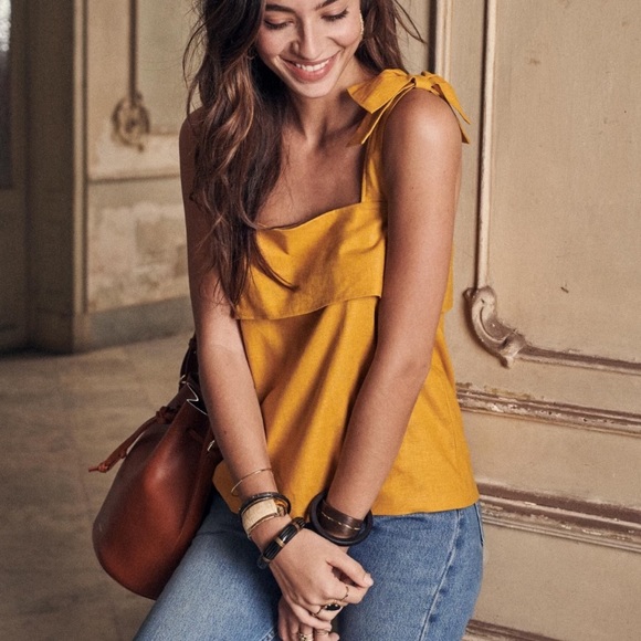 Sezane Linen cotton top NWT - Picture 4 of 5